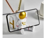 Cute Little Astronaut Office Pen Holder Desktop Decoration Phone Holder