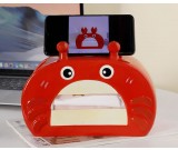 Red Crab Tissue Box With Phone Stand