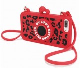 Retro Camera Soft Silicone Case For iPhone 8/8 Plus7/7 PlUS - Built in Wireless Camera Shutter Selfie Bluetooth Remote