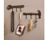 Retro Hammer Wrench Tool Shape Wall Decoration Hook