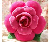 Rose Shaped Decorative Pillow Back Cushion