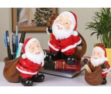 Santa Claus Desk Decoration Pencil Holder,Toothpick Holder,Piggy Bank