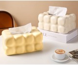 Simple Literary Cream Tissue Box