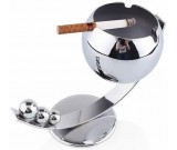 Stainless steel Ashtray with Tray Holder 