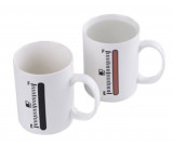  Magic Thermometer Color Changing Ceramic Coffee  Mug
