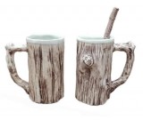 Tree Bark Ceramic  Coffee Mug