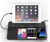  Universal Multi-Device Charging Station for Smart Phones & Tablets, Black