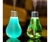 USB Bulb Shaped Mist Humidifier with Colorful LED Night Light