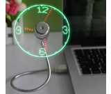 USB LED Clock Fan with Time Display 