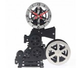 Vintage Film Movie Projector Tabletop Gear Clock