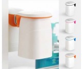 Wall Mounted Toothbrush Cup Holder with Magnetic Rinse Cup