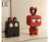 Whimsical Rabbit And Bear Desktop Decor Figurine