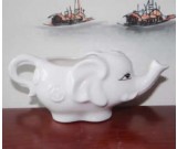 White Ceramic Elephant Shaped Tea Mug 