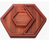 Set of 4 Wooden Jewelry Display Storage Trays