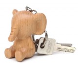 Wood Animal Keyring Keychain