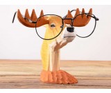  Wood Hand Carved Deer Shaped Eyeglass Holder / Spectacle Display Stand