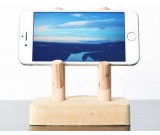 Wood Mobile Phone Stand, Smartphone Cell phone Stand Holder 