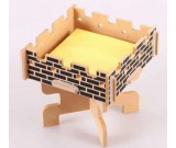 Wooden Memo Pad Note Holder