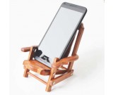Wooden Beach Deck Chair Desk Mobile Phone Display Holder  Stand 