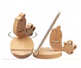 Wooden Bird Shaped Mobile Phone iPad Holder Stand
