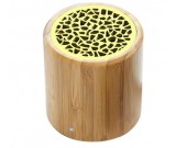 Bamboo Cylinder Portable Bluetooth Speaker
