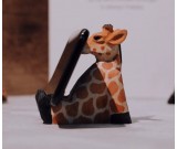 Wooden Giraffe Cell Phone Stand,Desktop Small Ornaments