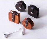 Wooden Headphone Wrap Winder Cable Cord Organizer