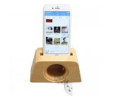 Wooden Speaker Sound Amplifier Stand Dock for SmartPhone