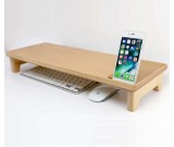 Wooden iMac Monitor Stand Riser | Desktop Organizer