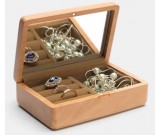 Wooden Jewelry Box Organizer Display Storage Case for Rings Earrings Necklace