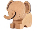 Wooden  Lion & Elephant Musical Box