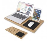 Bamboo Laptop Mobile Lap Desk,Fits 15" and smaller laptops.