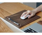 Wooden Mouse Pad With Single Pen holder