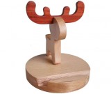 Wooden Muntjac Deer Cell Phone iPad Stand Holder