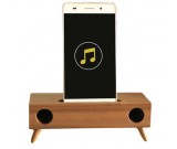 Wooden Phone Sound Amplifier Trumpet Holder Amplifier Loudspeaker 