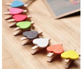 Wooden Photo Clips, Pack of 20