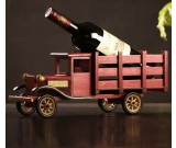 Wooden Truck Wine Bottle Holder