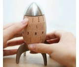 Wooden Rocket Shaped Perpetual Calendar