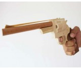 Wooden Rubber Band Revolver 
