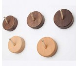 2pcs/lot Wooden Hooks Wall Mounted Coat Hanging Hook 