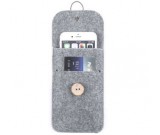 Wool Felt Protective Sleeve Bag Pocket Pouch Case with Card Slot for iPhone Xs Max/XS/X/8/8 Plus/6/6s/7