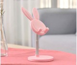 Cute Big Ears Bunny Shape Retractable Height Mobile Phone Holder Ipad Holder