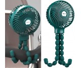 Creative Can Be Fixed At Will Green Octopus Fan Charging Carry Small Fan Outdoors