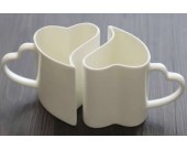 1 Pair Love Hearts Ceramic Mug Cup