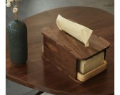 Simple Desktop Storage Wooden Tissue Box
