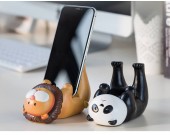 Fun Lying Down Cartoon Animal Mobile Phone Holder Tiger Bunny Panda