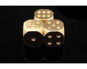 13mm Solid Brass  6 Sided  Dice  5 in 1 Set In A Box 