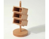 3 Tier Wooden Office Desk Organizer,Beech Wood