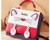 Cute cartoon cat fashion handbag beautiful shoulder bag