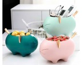 Cute Cartoon Cat Desktop Organize Decoration Storage Box